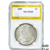 1889 Morgan Silver Dollar PGA MS66