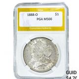 1888-O Morgan Silver Dollar PGA MS66