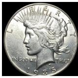1935-S Silver Peace Dollar CLOSELY  UNCIRCULATED