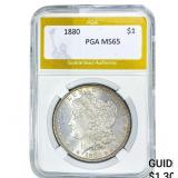 1880 Morgan Silver Dollar PGA MS65