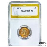 1906 Indian Head Cent PGA MS65 RD