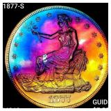 1877-S Silver Trade Dollar CHOICE BU+