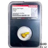 Mexico 2.19g Gold Nugget Sanoyta NGC VaultBox