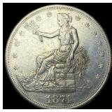 1874-S Silver Trade Dollar CLOSELY  UNCIRCULATED