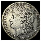 1890-CC Silver Morgan Dollar NEARLY  UNCIRCULATED