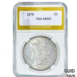 1878 Morgan Silver Dollar PGA MS63