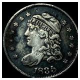 1835 Capped Bust Half Dime NEARLY  UNCIRCULATED