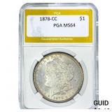 1878-CC Morgan Silver Dollar PGA MS64