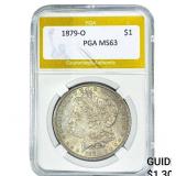 1879-O Morgan Silver Dollar PGA MS63