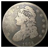 1834 Capped Bust Half Dollar NICELY  CIRCULATED