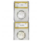 [2 Coins] 1945-1947 Walking Liberty Half Dollar PG