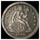 1849-O Silver Seated Liberty Dime NEARLY  UNCIRCU