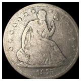 1875-S Silver Seated Liberty Half Dollar  NICELY