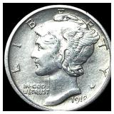 1918-S Silver Mercury Dime CLOSELY  UNCIRCULATED