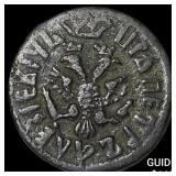 1707 Russia Peter I Copper 1/4 Kopek