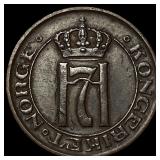 1911 Norway Bronze 1 Ore