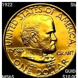 1922 Star Grant Rare Gold Dollar GEM BU
