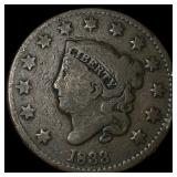 1833 Coronet Head Large Cent NICELY  CIRCULATED