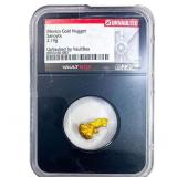 Mexico 2.19g Gold Nugget Sanoyta NGC VaultBox