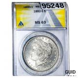 1882-S Morgan Silver Dollar ANACS MS63