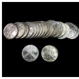 20 Silver Eagles BU