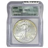 1996 Silver Eagle ICG MS70