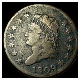 1809 Classic Head Large Cent HIGH GRADE