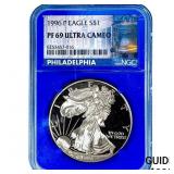 1996-P Silver Eagle NGC PF69 Ultra Cameo