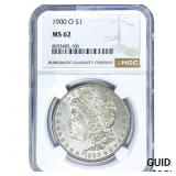1900-O Morgan Silver Dollar NGC MS62