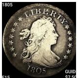 1805 Draped Bust Quarter NICELY CIRCULATED