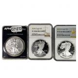 [3 Coins] 2016-2018 Silver Eagle NGC PF70 UC