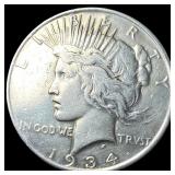 1934-D Silver Peace Dollar LIGHTLY CIRCULATED