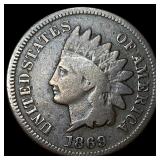 1869 Indian Head Cent LIGHTLY CIRCULATED