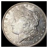1891 Silver Morgan Dollar CHOICE AU