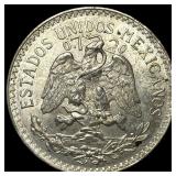 1944 Mexico Silver 50 Centavos