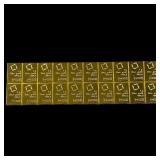 20 1g Gold Bars