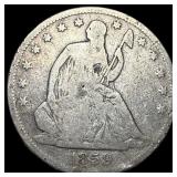 1859-S Silver Seated Liberty Half Dollar  NICELY