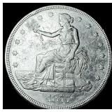 1877 Silver Trade Dollar CHOICE AU