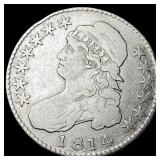 1814 Capped Bust Half Dollar LIGHTLY  CIRCULATED