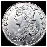 1833 Capped Bust Half Dollar CLOSELY  UNCIRCULATE