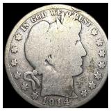 1914 Silver Barber Half Dollar NICELY  CIRCULATED