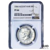 1964 Kennedy Half Dollar NGC PF66