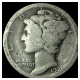 1921 Silver Mercury Dime NICELY CIRCULATED