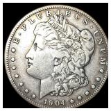 1904-S Silver Morgan Dollar NEARLY UNCIRCULATED