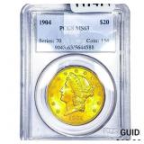 1904 $20 Gold Double Eagle PCGS MS63
