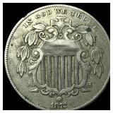 1872 Shield Nickel CLOSELY UNCIRCULATED
