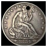 1854-O Silver Seated Liberty Half Dollar HIGH  GR