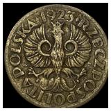 1923 Poland Brass 5 Grosze