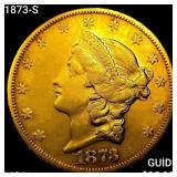 1873-S $20 Gold Double Eagle UNCIRCULATED
