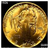 1926 Sesquincentennial $2.50 Gold Qtr Eagle GEMBU+